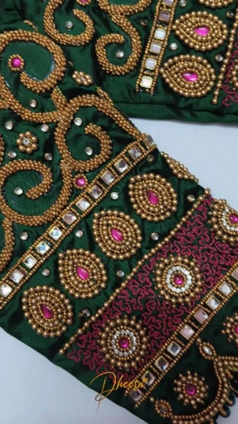 Handcrafted Aari embroidery by Dheera Creatives, gallery image 9