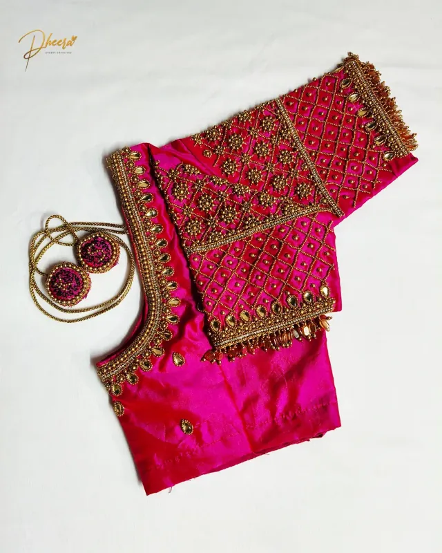 Handcrafted Aari embroidery by Dheera Creatives, gallery image 13