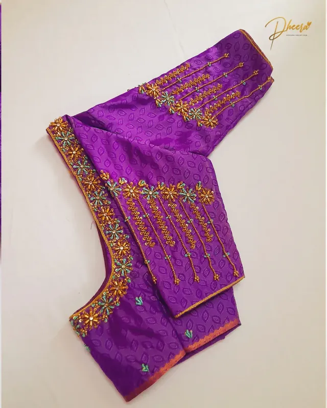 Handcrafted Aari embroidery by Dheera Creatives, gallery image 16