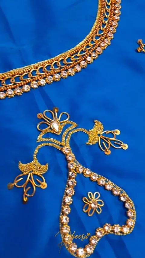 Handcrafted Aari embroidery by Dheera Creatives, gallery image 18