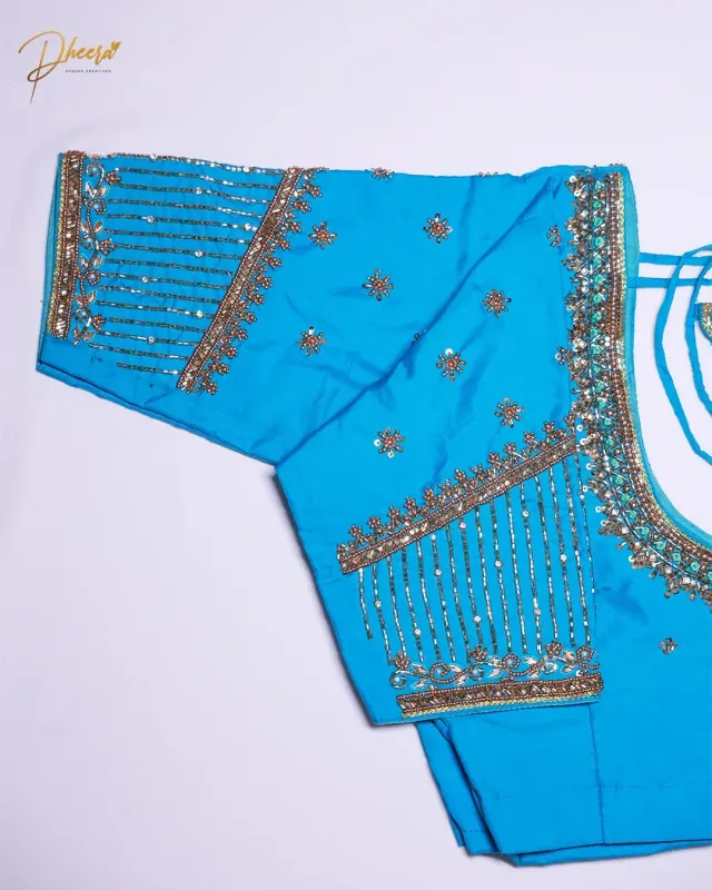 Handcrafted Aari embroidery by Dheera Creatives, gallery image 21