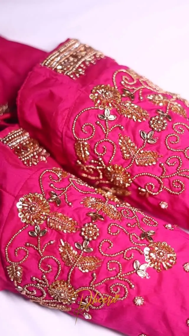 Handcrafted Aari embroidery by Dheera Creatives, gallery image 22